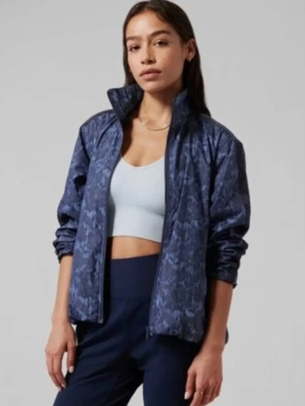 Athleta Matching Set Track Suit Sightseer Lace Jacket and Joggers - M/8